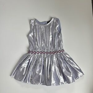Velveteen Lurex Dress Size 4Y VGUC